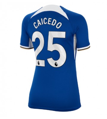 Chelsea Moises Caicedo #25 Primera Equipación Mujer 2023-24 Manga Corta